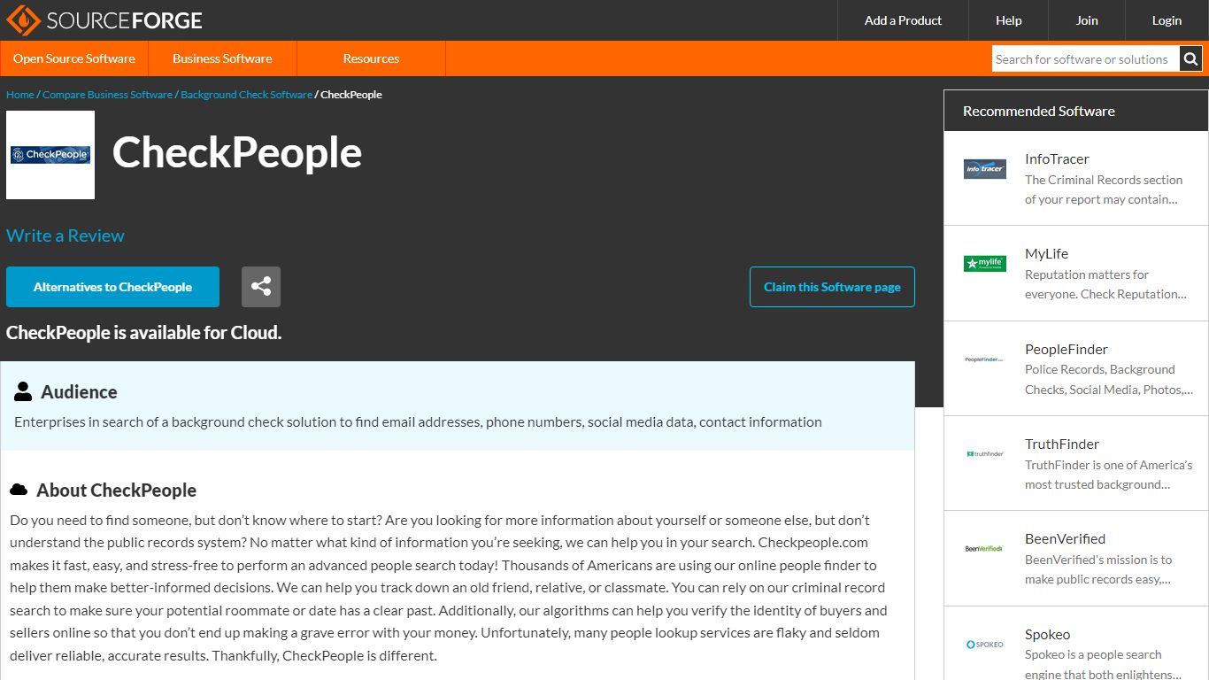 CheckPeople Reviews and Pricing 2022 - SourceForge